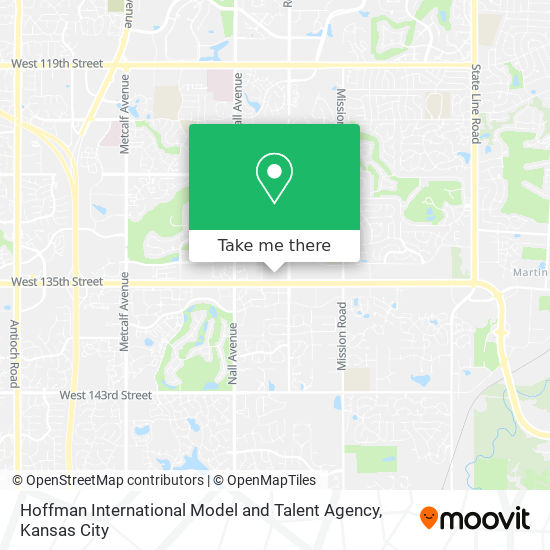 Hoffman International Model and Talent Agency map