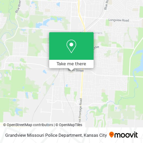 Grandview Missouri Police Department map