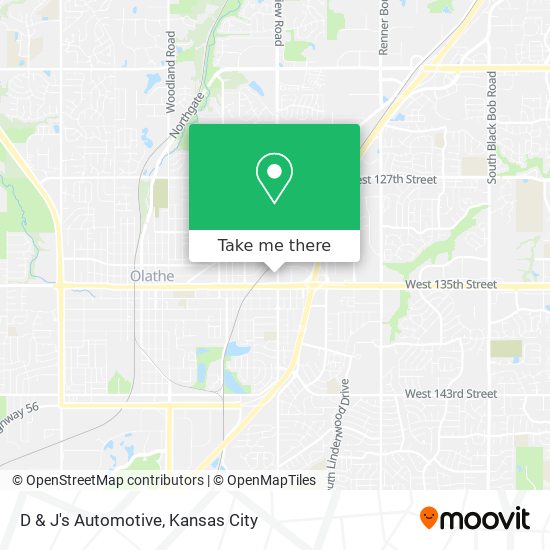 D & J's Automotive map