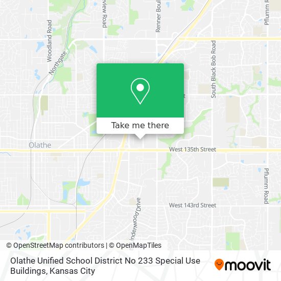 Mapa de Olathe Unified School District No 233 Special Use Buildings