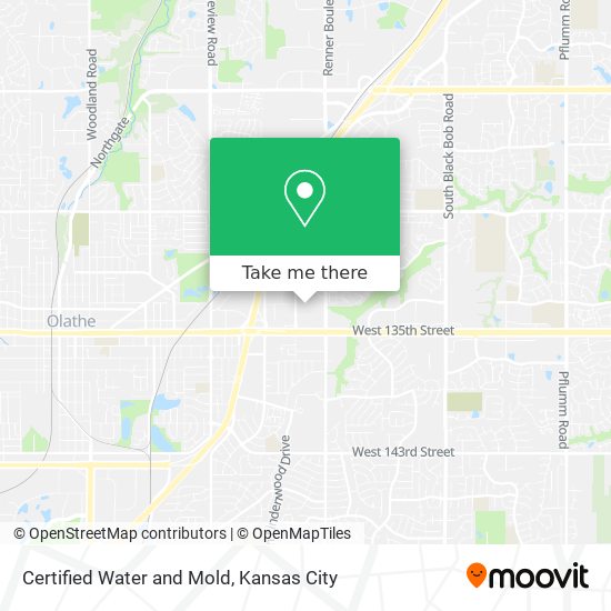 Mapa de Certified Water and Mold