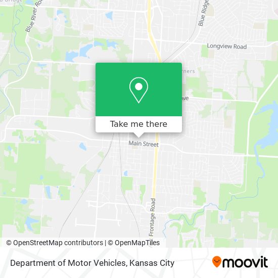 Department of Motor Vehicles map