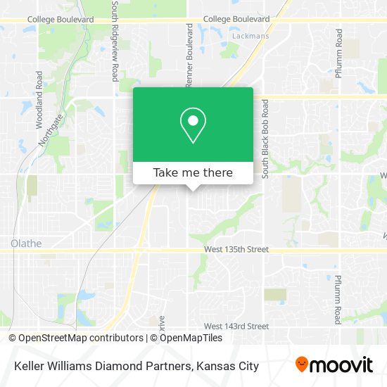 Keller Williams Diamond Partners map