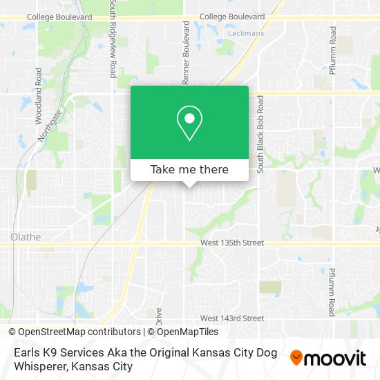 Mapa de Earls K9 Services Aka the Original Kansas City Dog Whisperer