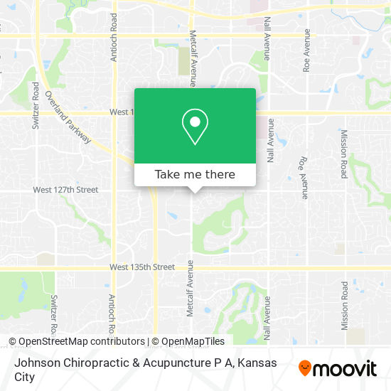 Johnson Chiropractic & Acupuncture P A map