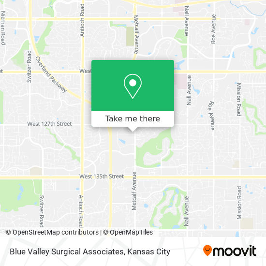 Mapa de Blue Valley Surgical Associates