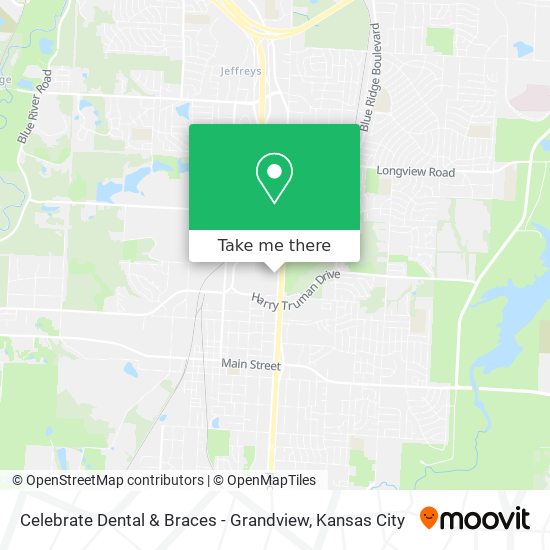 Celebrate Dental & Braces - Grandview map