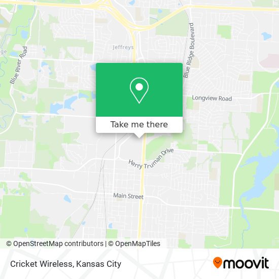 Mapa de Cricket Wireless