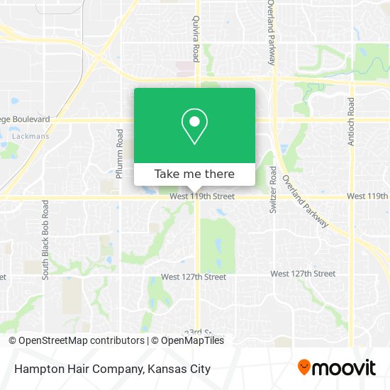 Mapa de Hampton Hair Company