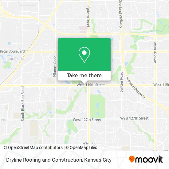 Dryline Roofing and Construction map