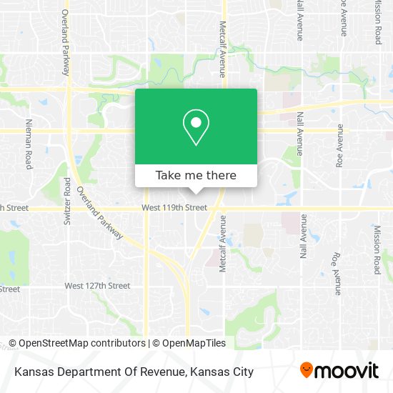 Kansas Department Of Revenue map