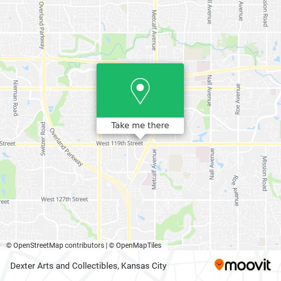 Dexter Arts and Collectibles map