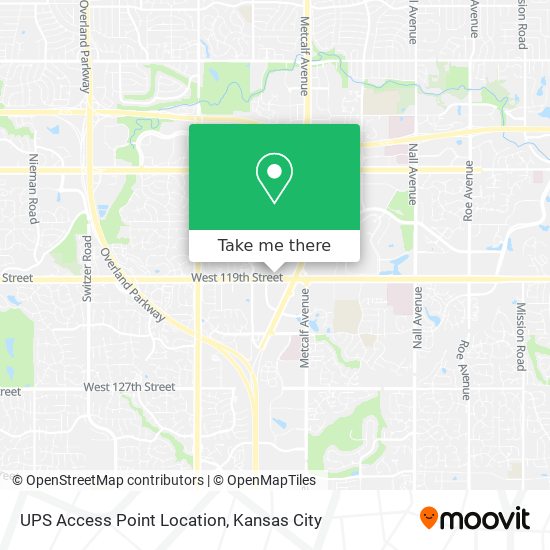 UPS Access Point Location map