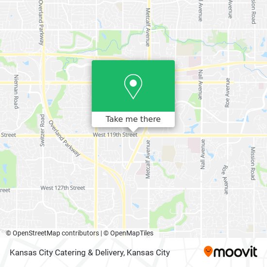 Kansas City Catering & Delivery map