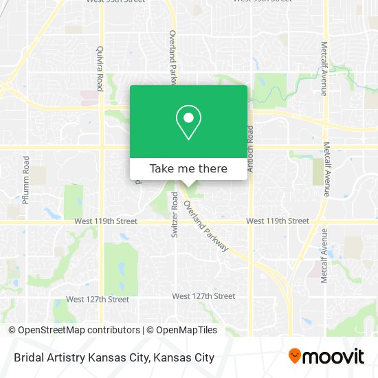 Bridal Artistry Kansas City map