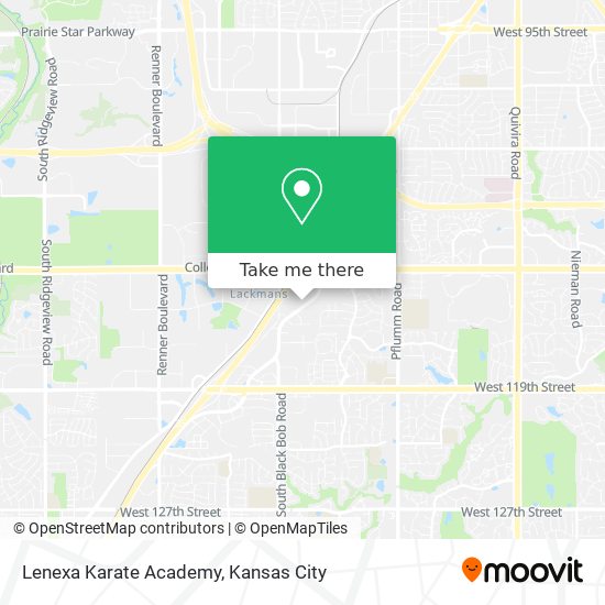 Mapa de Lenexa Karate Academy