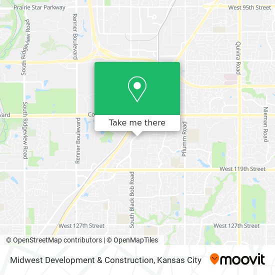 Midwest Development & Construction map
