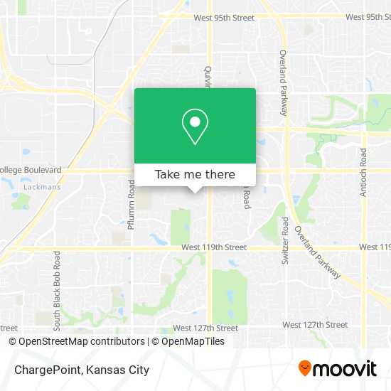 Mapa de ChargePoint