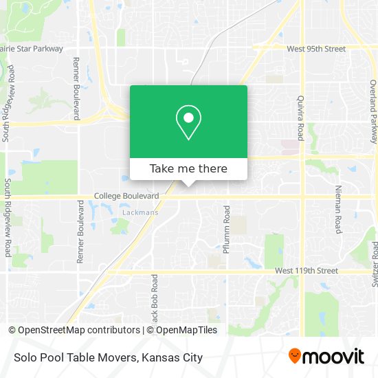 Solo Pool Table Movers map