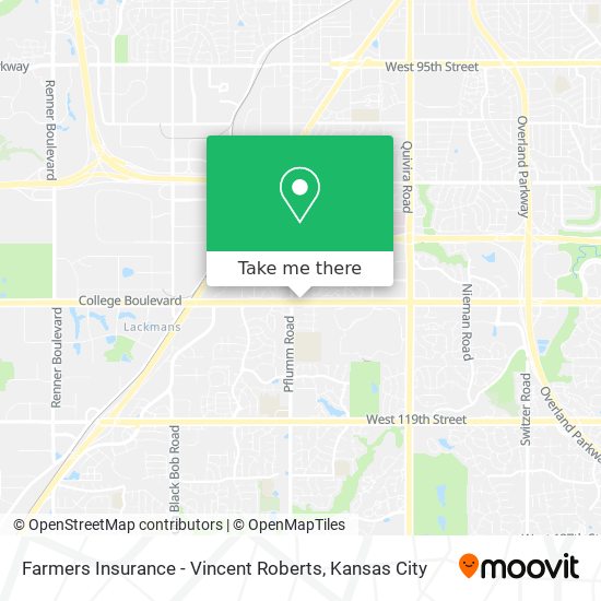 Mapa de Farmers Insurance - Vincent Roberts