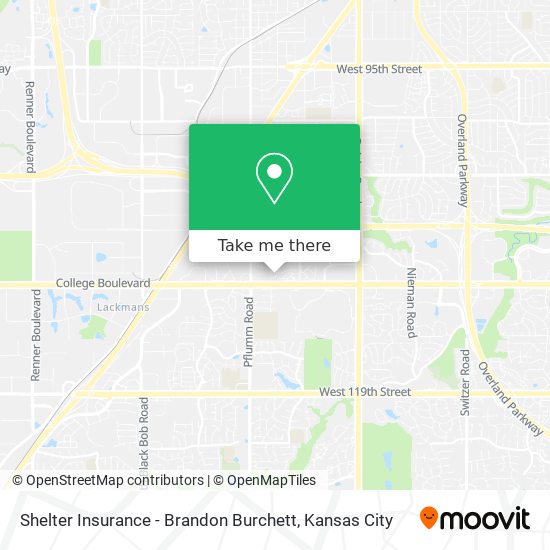 Shelter Insurance - Brandon Burchett map