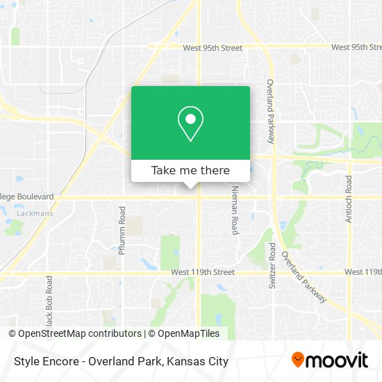 Style Encore - Overland Park map