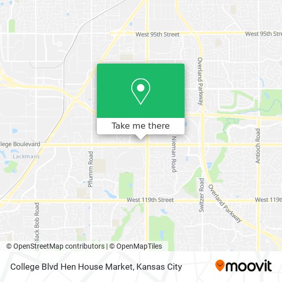 College Blvd Hen House Market map