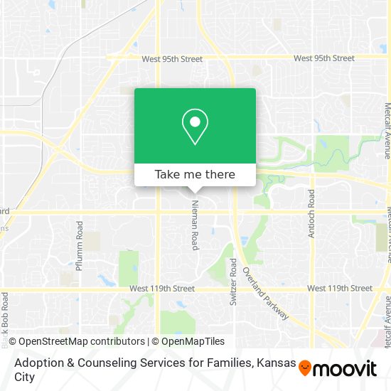Adoption & Counseling Services for Families map
