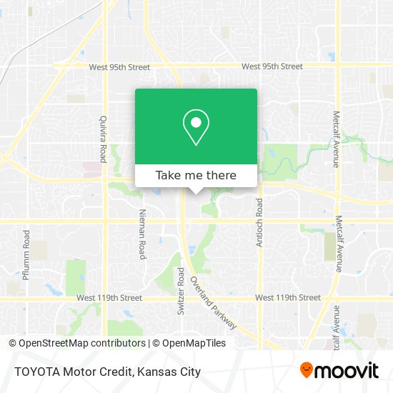 TOYOTA Motor Credit map