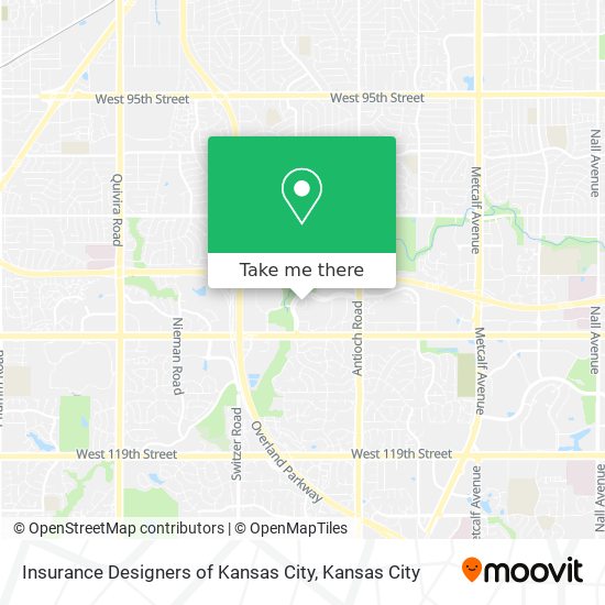 Mapa de Insurance Designers of Kansas City