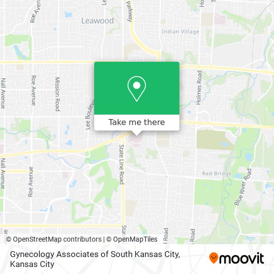 Gynecology Associates of South Kansas City map