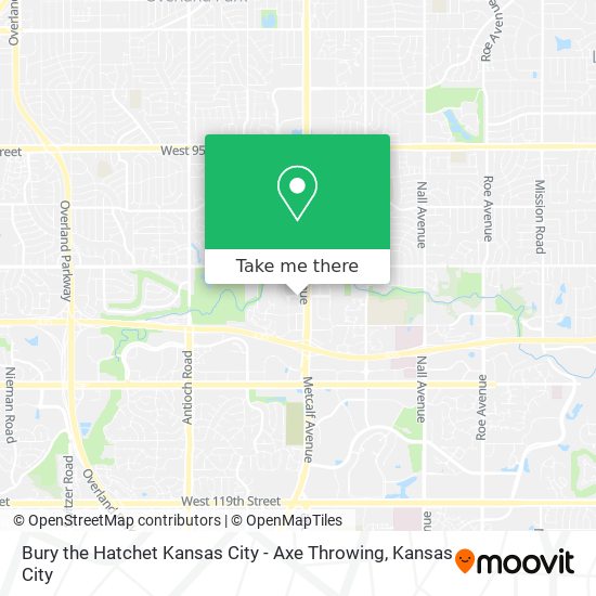 Mapa de Bury the Hatchet Kansas City - Axe Throwing