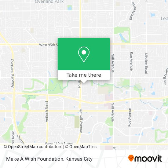 Make A Wish Foundation map