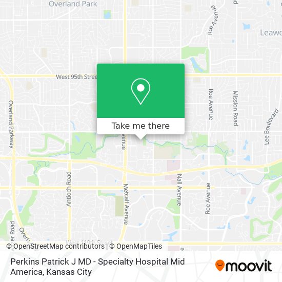 Perkins Patrick J MD - Specialty Hospital Mid America map