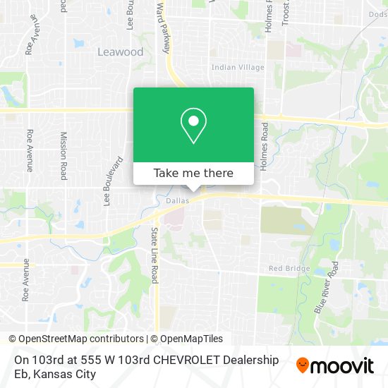 Mapa de On 103rd at 555 W 103rd CHEVROLET Dealership Eb