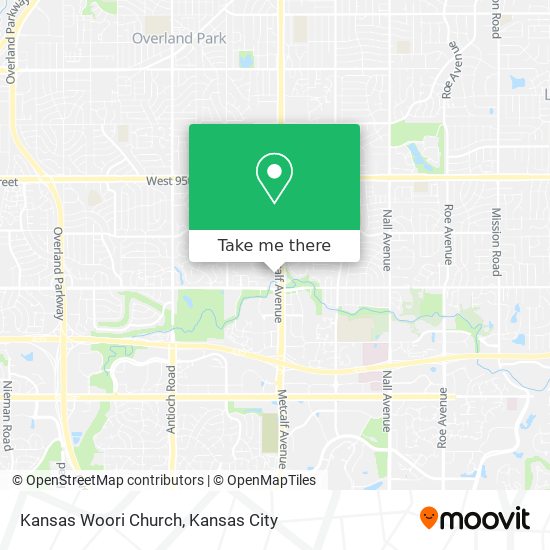 Kansas Woori Church map