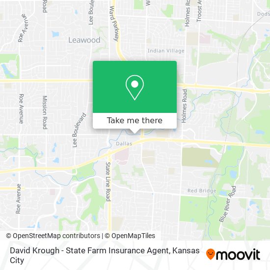 Mapa de David Krough - State Farm Insurance Agent