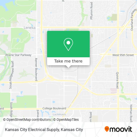 Kansas City Electrical Supply map