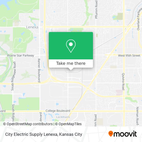 Mapa de City Electric Supply Lenexa