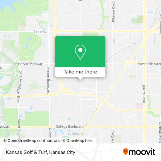 Kansas Golf & Turf map