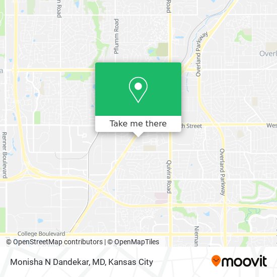 Monisha N Dandekar, MD map