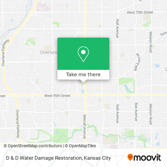 D & D Water Damage Restoration map