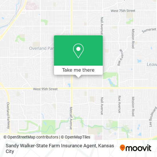 Mapa de Sandy Walker-State Farm Insurance Agent