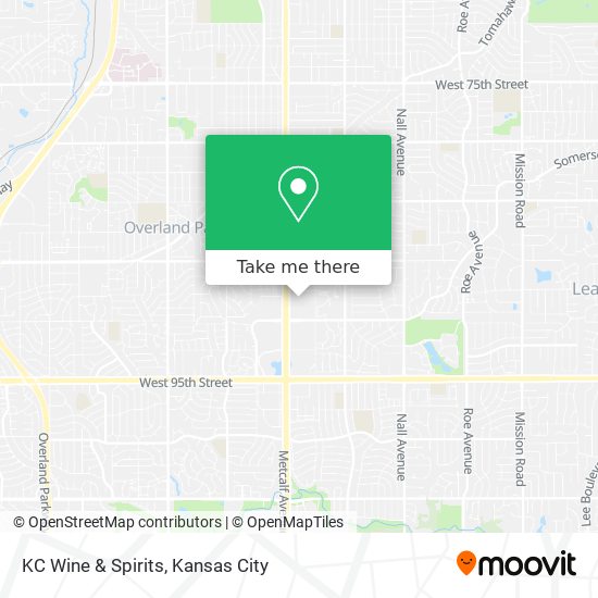 KC Wine & Spirits map