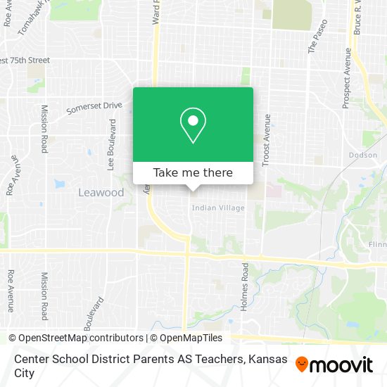 Mapa de Center School District Parents AS Teachers