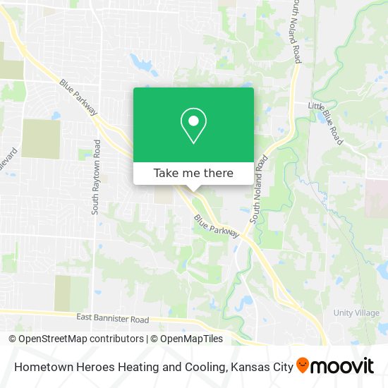 Hometown Heroes Heating and Cooling map