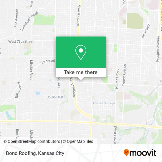 Bond Roofing map