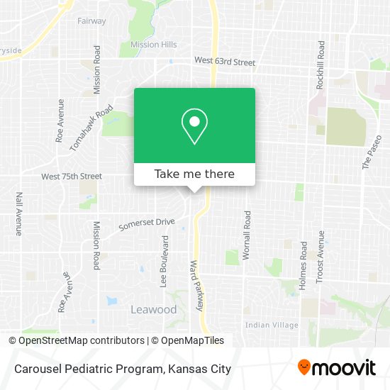 Carousel Pediatric Program map