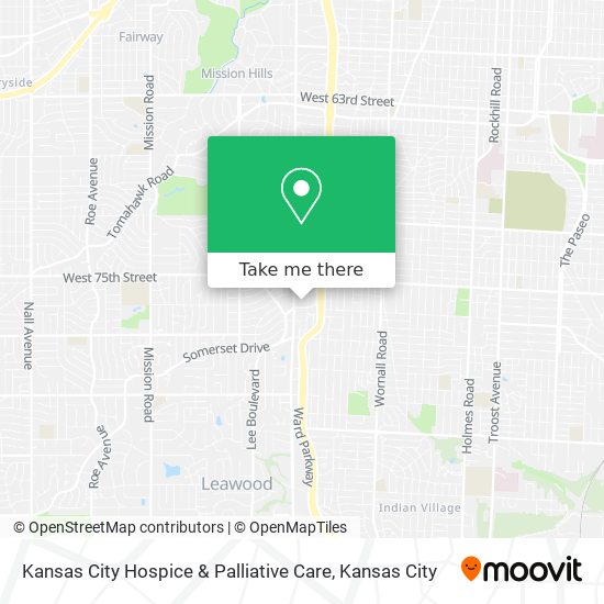 Mapa de Kansas City Hospice & Palliative Care