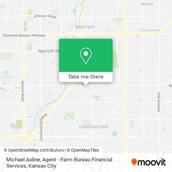 Mapa de Michael Axline, Agent - Farm Bureau Financial Services